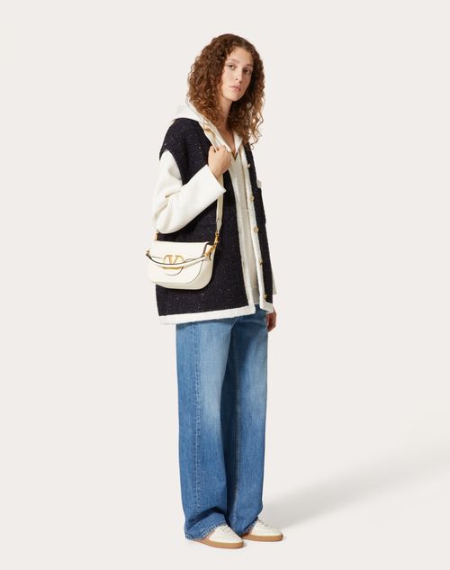 Valentino - Compact Drap Peacoat - Ivory - Woman - Jackets And Blazers