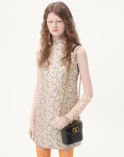 Valentino - SHORT DRESS IN GARDEN LUREX JACQUARD - Multicolor - Woman - Dresses