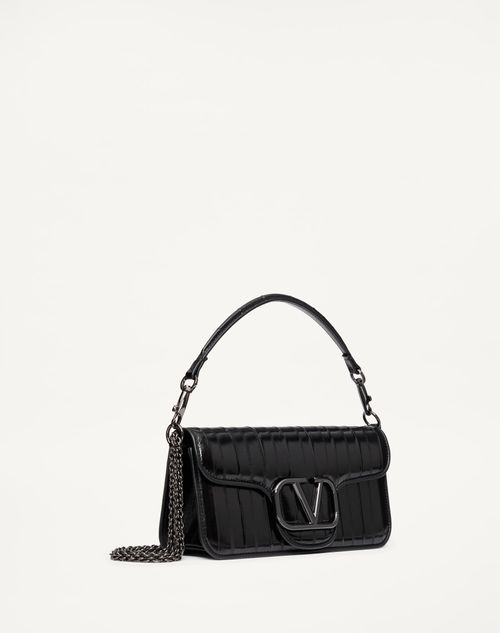 Valentino Garavani Locò Shoulder Bag In Eel Skin for Woman Valentino Garavani Locò Shoulder Bag In Eel Skin for Woman