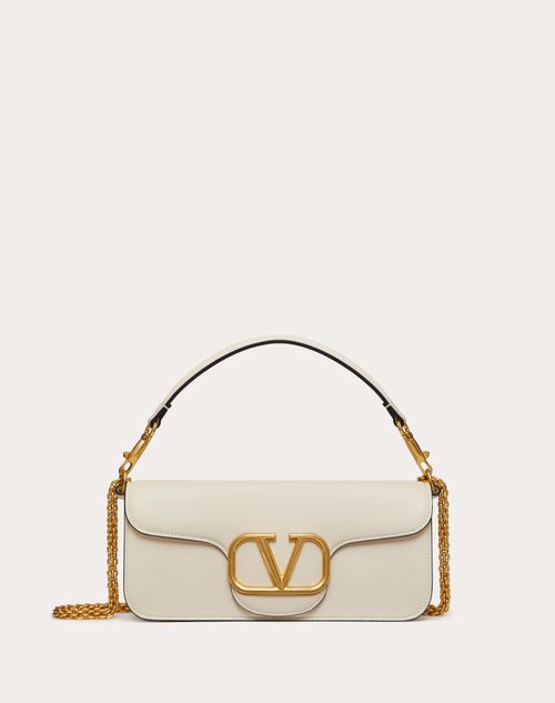 Valentino Loco Small Calfskin Shoulder Bag With Chain (Shoulder bags,Chain  Strap)