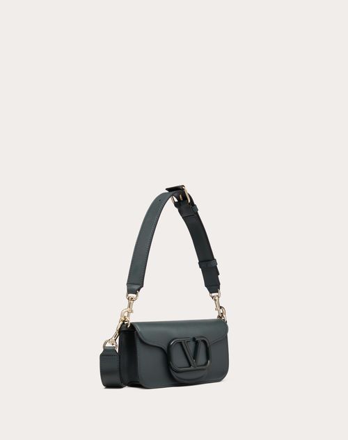 Valentino Garavani - Mini Locò Crossbody Calfskin Bag - Mountain View - Man - Shoulder Bags