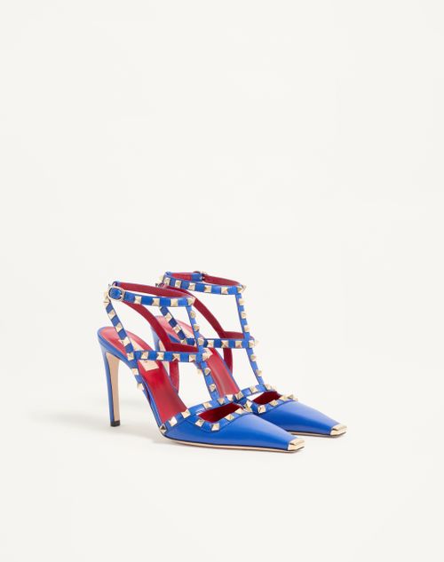 Valentino Garavani - Rockstud Kidskin Pumps 100mm - Cobalt - Woman - Pumps And Slingbacks