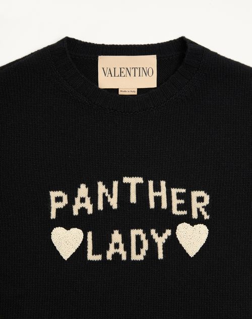 Valentino - Wool Sweater - Black/birch - Woman - Woman Sale