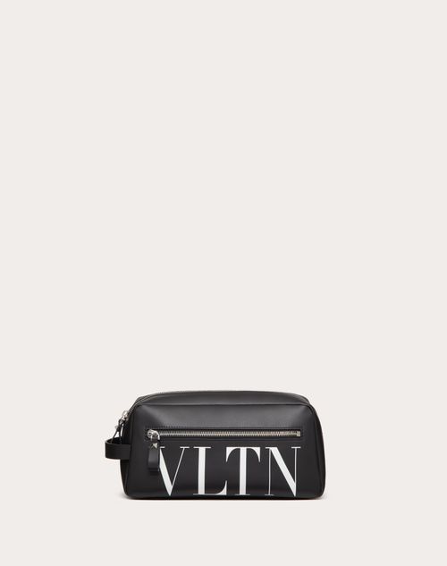 Valentino Garavani - Vltn Washbag - Black - Man - Man Bags & Accessories Sale