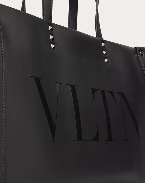 Vltn レザー ミディアム トート for メンズ インチ ブラック | Valentino JP