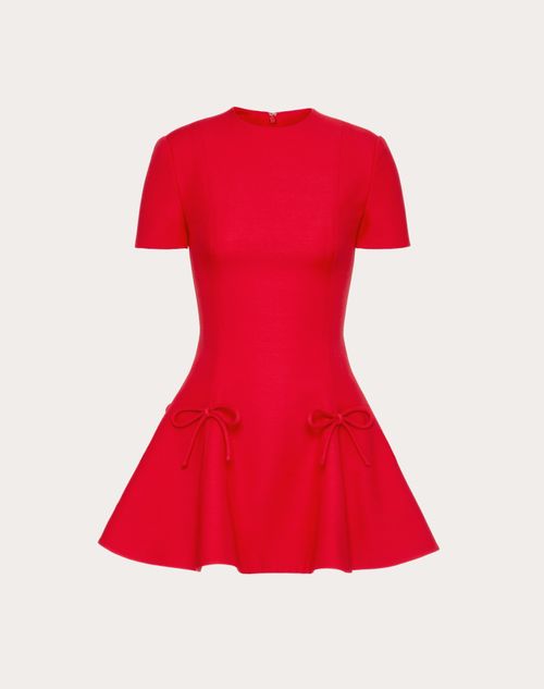 Crepe Couture Dress for Woman in Red
