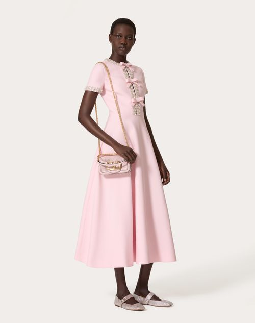 Valentino - Crepe Couture Embroidered Midi Dress - Comfit - Woman - New Shelf - W Pap W1 Delicate