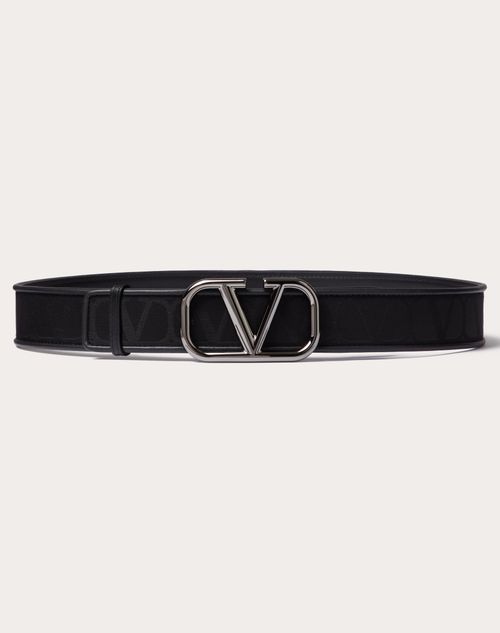 Valentino by Mario Valentino Giusy Leather Belt - Black - Medium