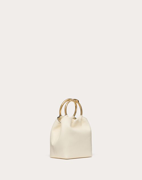 Valentino Garavani - Valentino Garavani Carry Secrets Small Nappa Bucket Bag - Ivory - Woman - Woman Bags & Accessories Sale