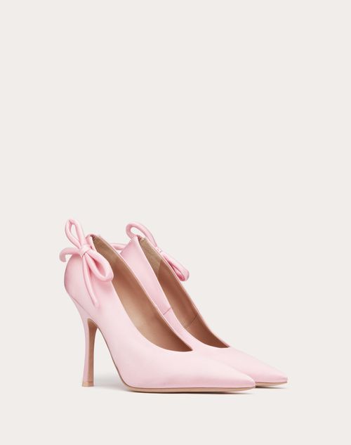 Valentino Garavani - Valentino Garavani Nite-out Satin Pump 110 Mm - Rose Couture - Woman - Partywear