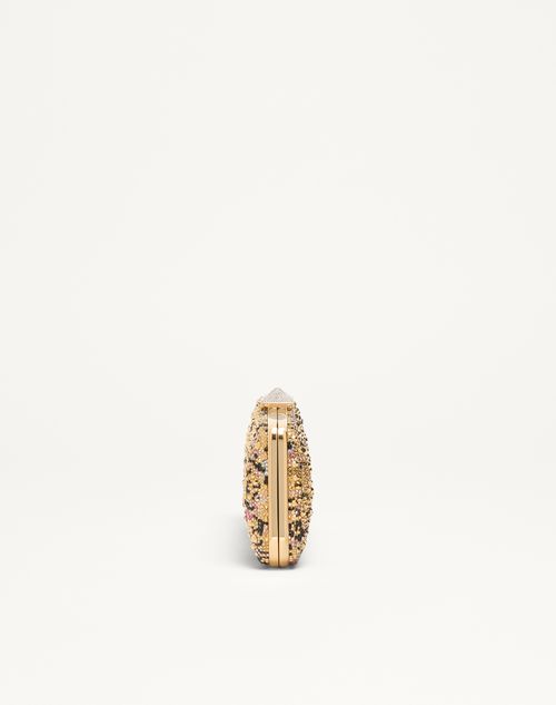 Valentino Garavani - Carry Secrets Minaudiere With Rhinestones Apres L'hiver Motif - Multicolour/crystal - Woman - Clutches