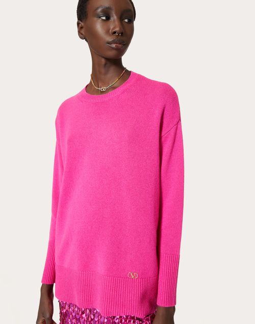 Neon pink cashmere sweater sale