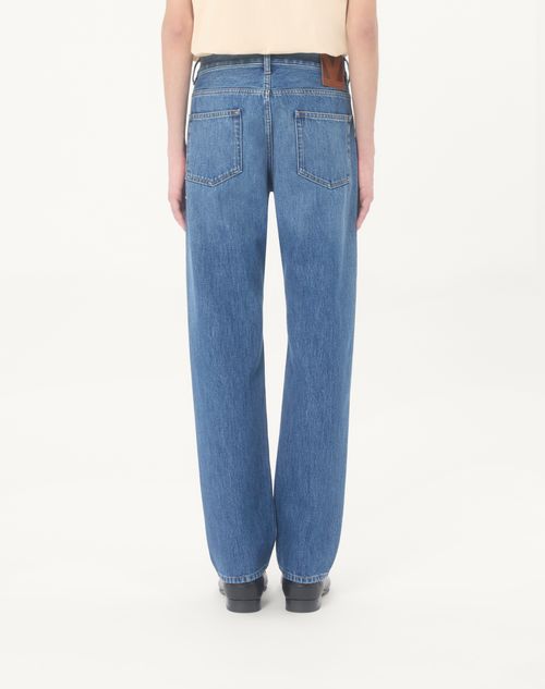 Valentino - Valentino Denim Trousers - Blue - Man - Denim