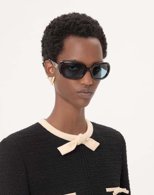 Valentino Garavani - Je Les V Metal And Crystal Earrings - Gold/crystal - Woman - Jewellery