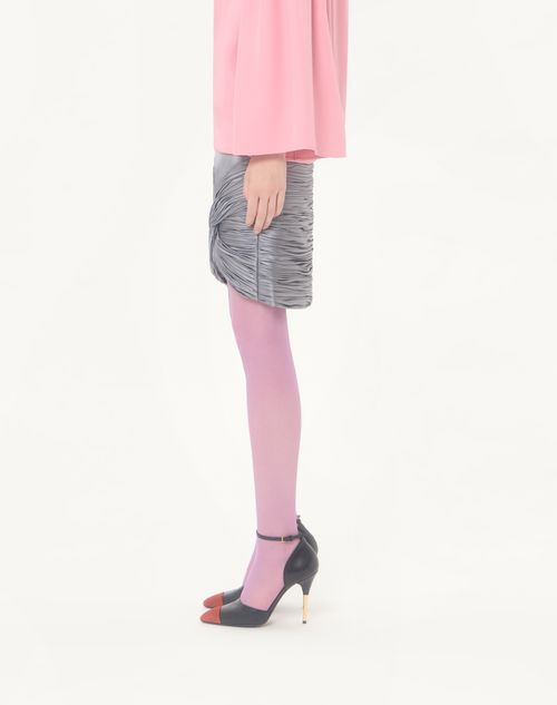 Valentino - Cady Satinrock - Grau - Frau - Röcke