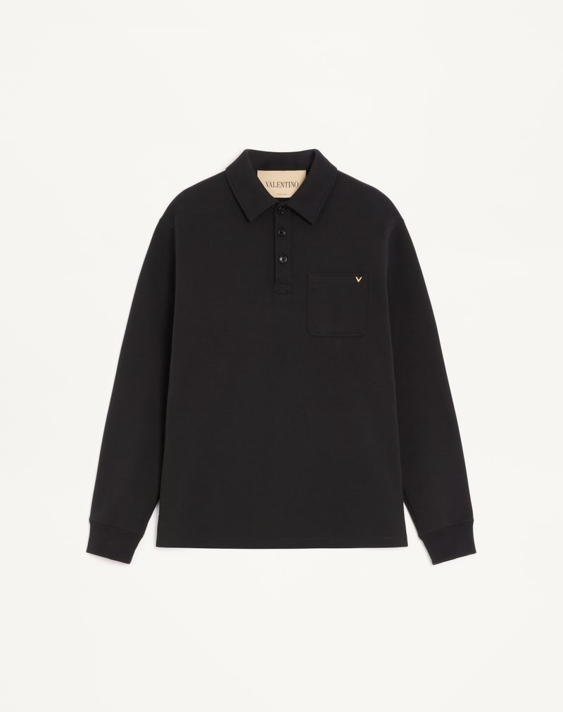 Polo Coton VGold Noir — Valentino