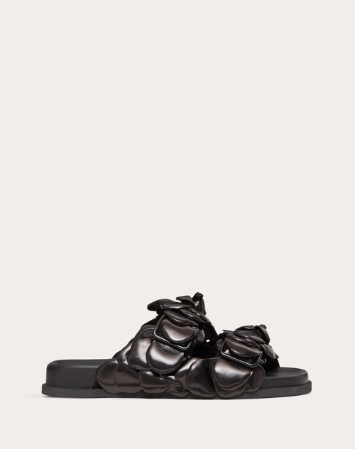 Valentino Garavani - Valentino Garavani Atelier Shoes 03 Rose Edition Slide Sandal 35 Mm - Black - Woman - Woman Sale