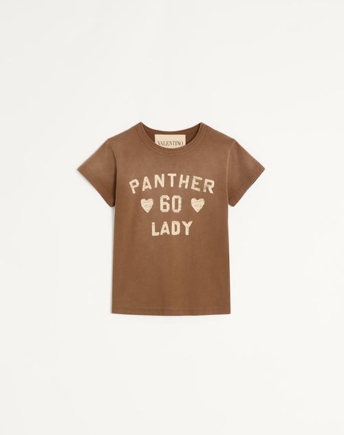 Valentino - Cotton T-shirt - Hazelnut - Woman - T-shirts And Sweatshirts