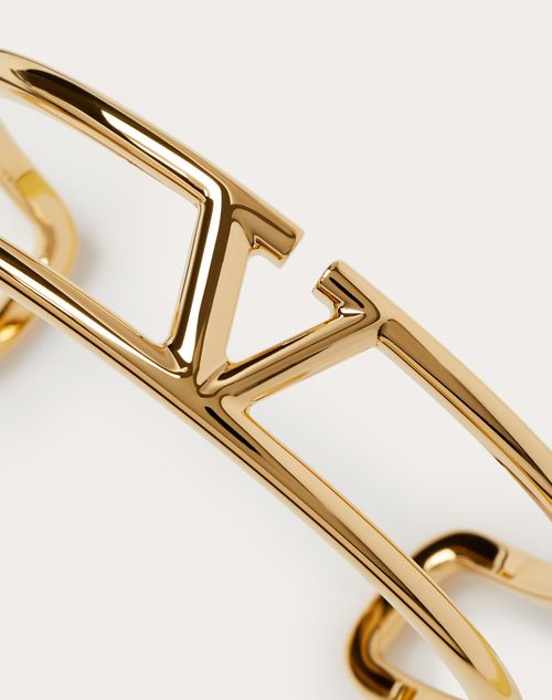 Valentino Garavani - Vlogo Signature Metal Bracelet - Gold - Man - Man Bags & Accessories Sale