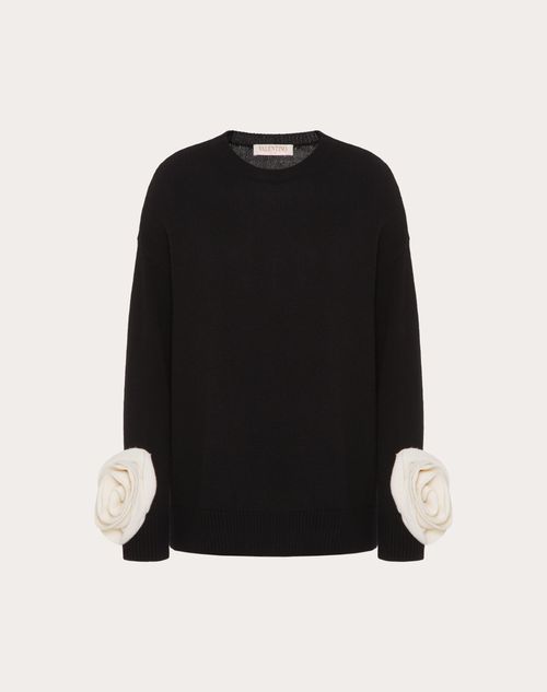 Valentino - Wool Sweater - Black - Woman - Shelf - Pap - Rose