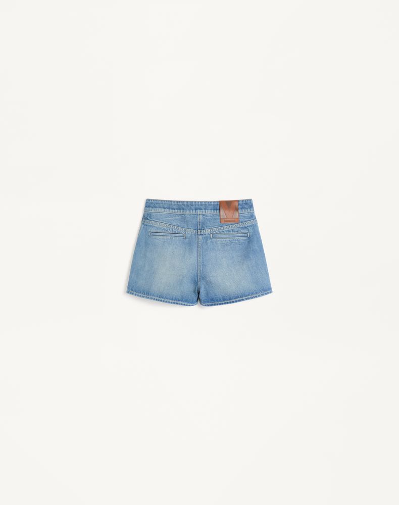 Valentino Denim Shorts Woman Blue 48
