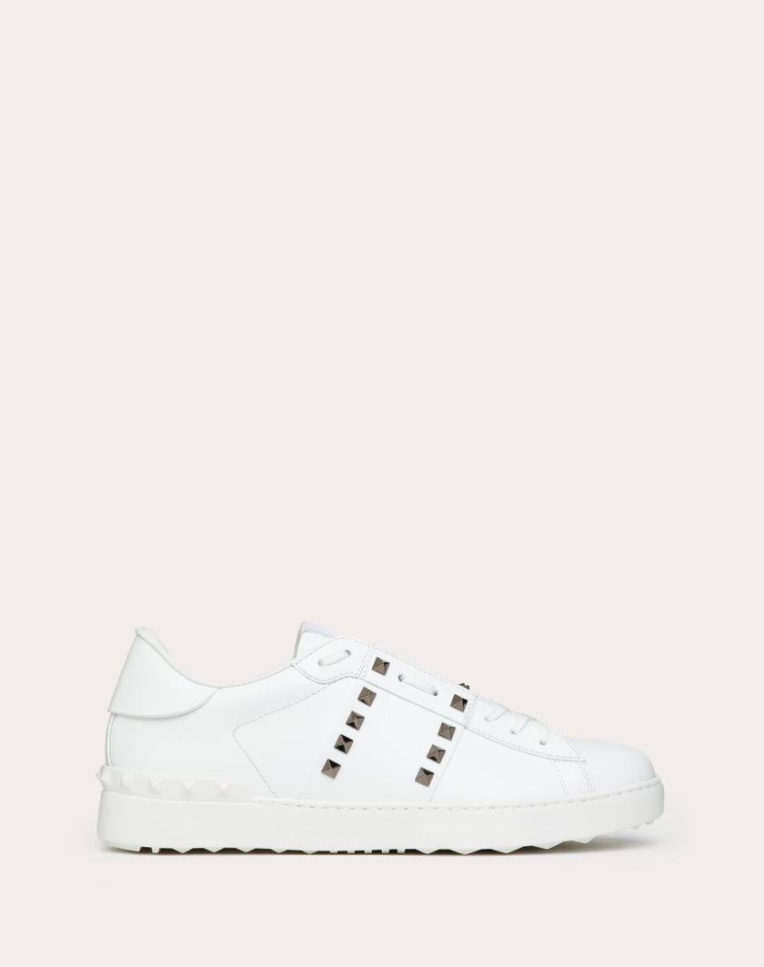 Valentino Handbags Sneaker Rockstud Untitled In Vitello per Uomo in Bianco | Valentino IT