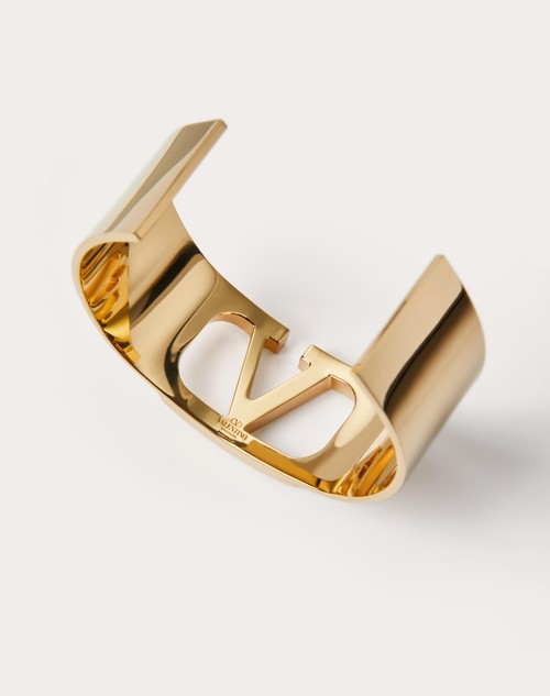 Valentino Garavani Gold VLogo Signature Cuff Bracelet