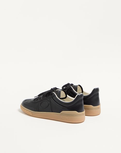 Valentino Garavani - Upvillage Low-top Sneaker In Perforated Nappa Leather - Black - Man - Sneakers