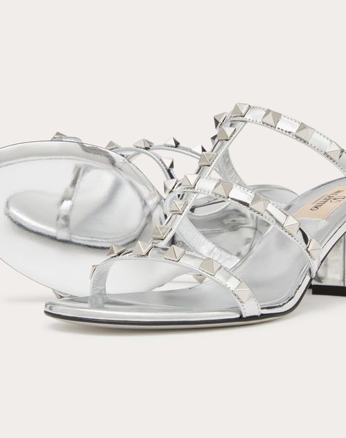 Valentino rockstud sandals silver new arrivals