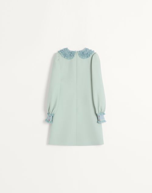 Valentino - Embroidered Crepe Couture Dress - Dirty Sage - Woman - Woman Ready To Wear Sale