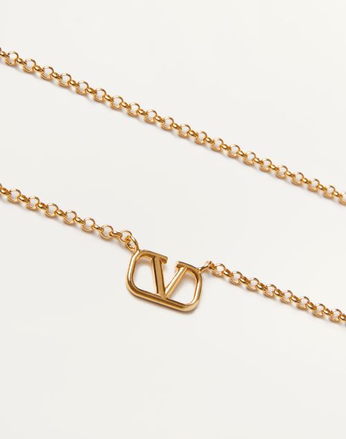 Valentino Garavani - Vlogo Signature Metal Necklace - Gold - Man - Jewelry