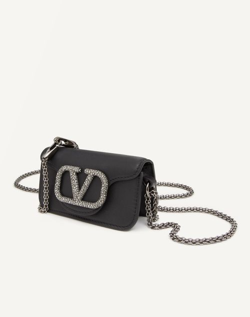 Valentino Garavani Locò Micro Bag With Chain And Jewel Logo