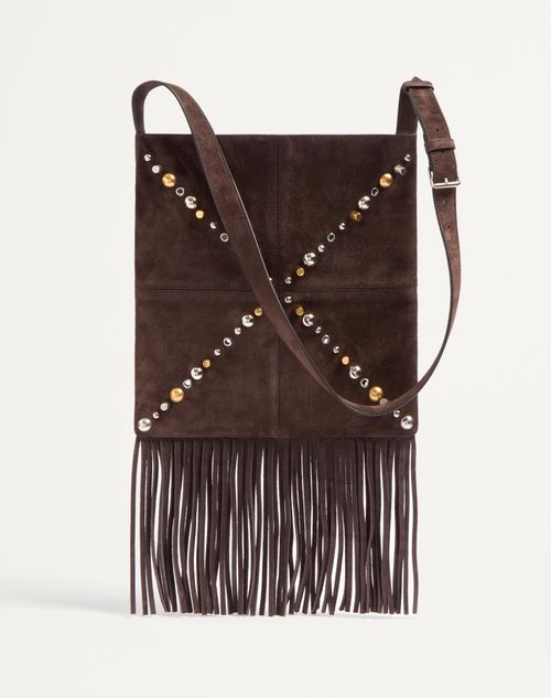 【VALENTINO GARAVANI】ネルコート スエード ショルダーバッグ ヴァレンティノ ガラヴァーニ ネルコート スエード フリンジ付き