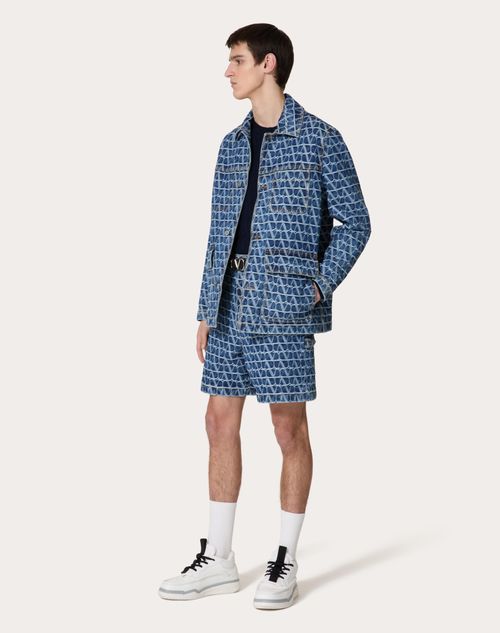 Valentino - Toile Iconographe Print Denim Jacket - Denim - Man - Ready To Wear