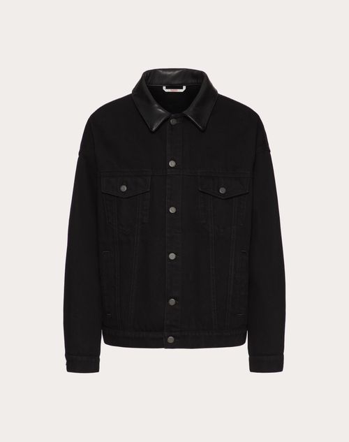 Valentino large logo denim on sale jacket