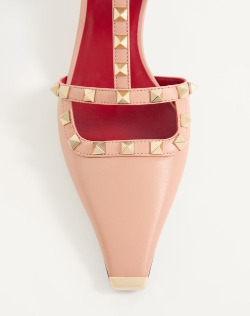 Valentino Garavani - Rockstud Court Shoes In Kid Leather 40mm - Phard - Woman - Pumps And Slingbacks
