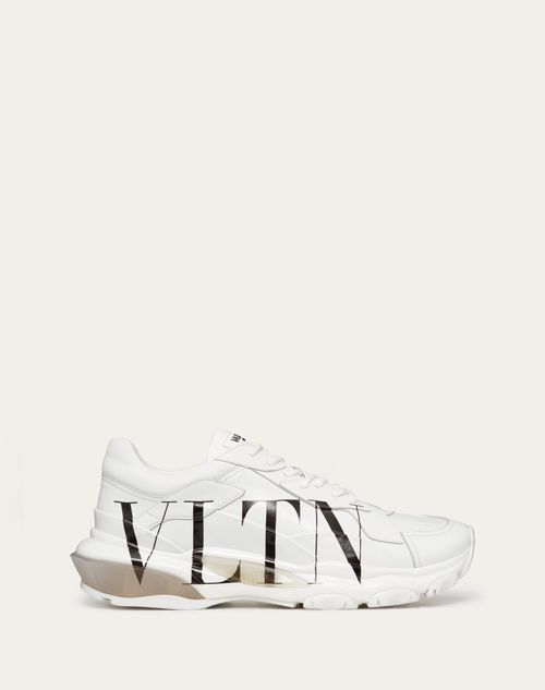 Valentino Garavani - Vltn Bounce Calfskin Sneaker - White/ Black - Man - Man Sale