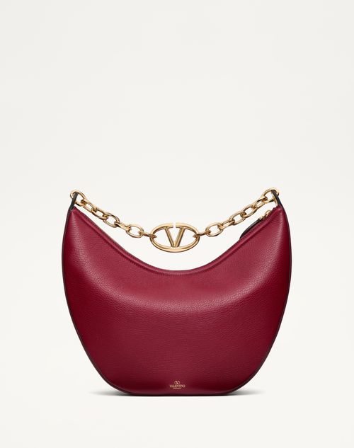 Vlogo Moon Medium Grainy Calfskin Hobo Bag With Chain for Vlogo Moon Medium Grainy Calfskin Hobo Bag With Chain for