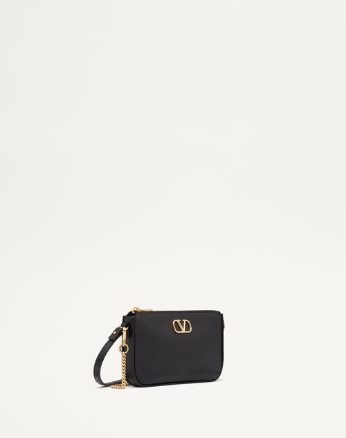 Mini Vlogo Signature Calfskin Crossbody Bag for Woman in Mini Vlogo Signature Calfskin Crossbody Bag for Woman in