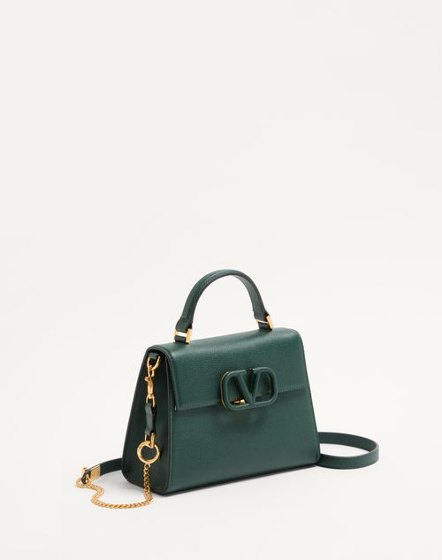 Small Vsling Grainy Calfskin Handbag for Woman in Black Small Vsling Grainy Calfskin Handbag for Woman in Black