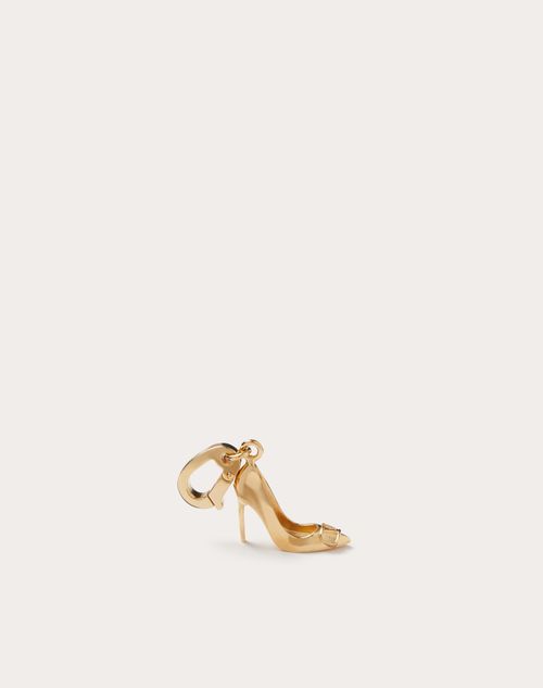 Valentino Garavani - Chez Maison Valentino Vlogo Signature Shoe Charm In Metal - Gold - Woman - Jewelry