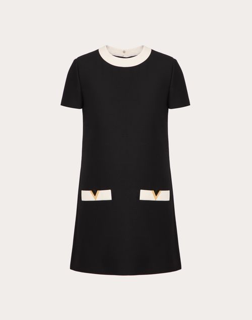 Valentino - Crepe Couture Dress - Black/ivory - Woman - Woman Ready To Wear Sale