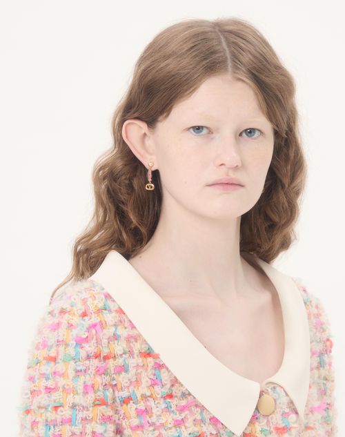 Valentino Garavani - Ovalette Earrings In Metal, Pearl And Swarovski® Crystals - Gold - Woman - Accessories