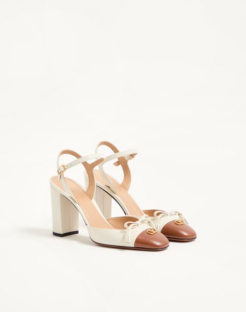 Valentino Garavani - Valet Du Roi Pumps In Kidskin 90mm - Butter/tobacco - Woman - Shoes