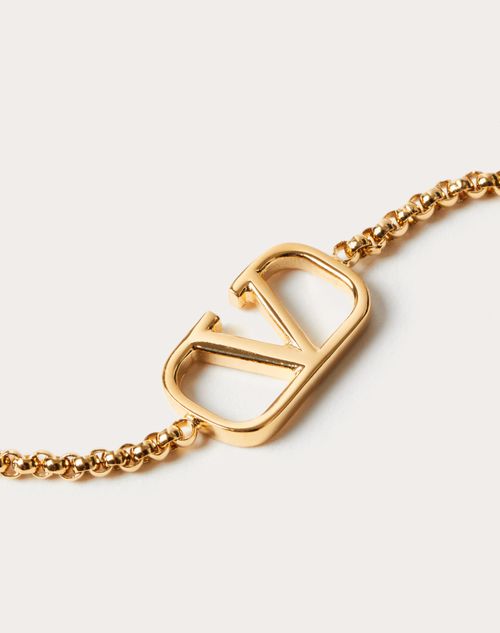 Valentino Garavani - Vlogo Signature Metal Bracelet - Gold - Woman - Accessories