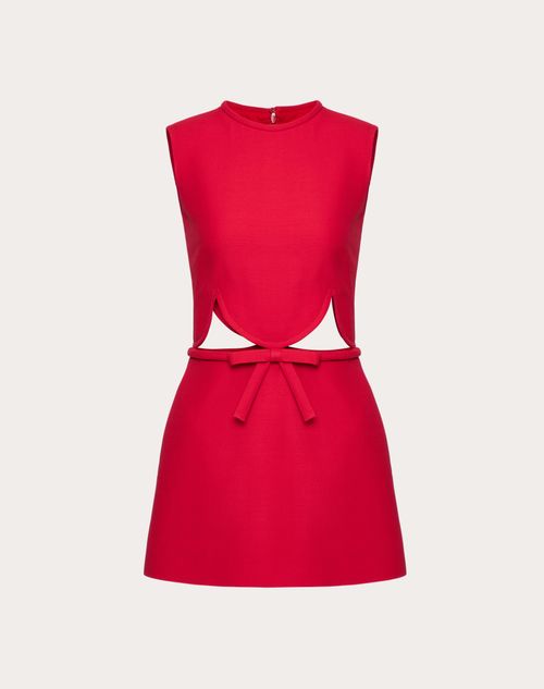 Valentino - Crepe Couture Short Dress - Red - Woman - Woman Ready To Wear Sale