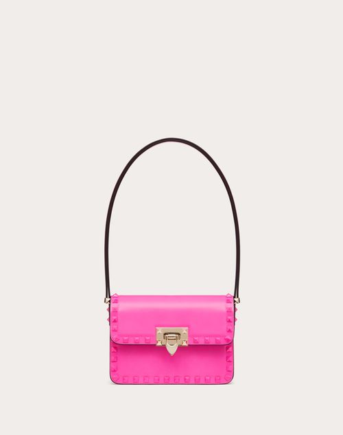 Valentino Garavani - Small Rockstud23 Smooth Calfskin Shoulder Bag - Pink Pp - Woman - Rockstud - Bags