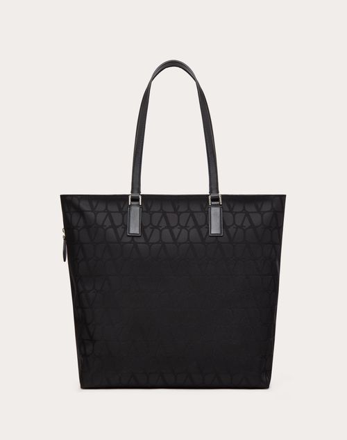 Valentino by mario valentino crosshatch tote bag in black hot sale