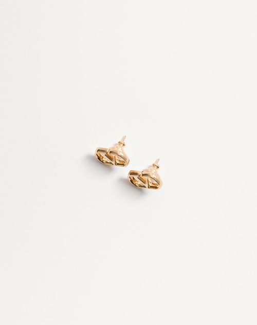Valentino Garavani - Vlogo Signature Metal Earrings - Gold - Woman - Jewelry