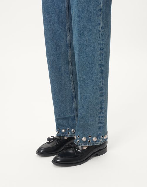 Valentino Garavani - Bowshire Loafer In Shiny Calfskin - Black - Man - Shoes